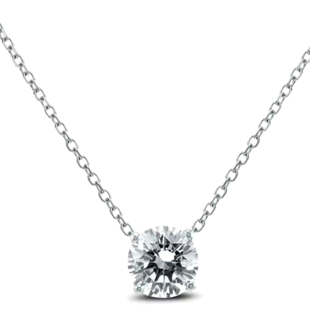 925 Sterling Silver Minimalist Necklace -- New!!